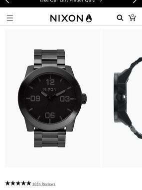 Nixon The Corporal Black Stainless Steel Watch